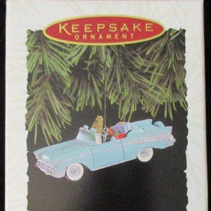 Vintage NIB 1994 Hallmark Keepsake Christmas Ornament 1957 Chevrolet Bel Air' #4